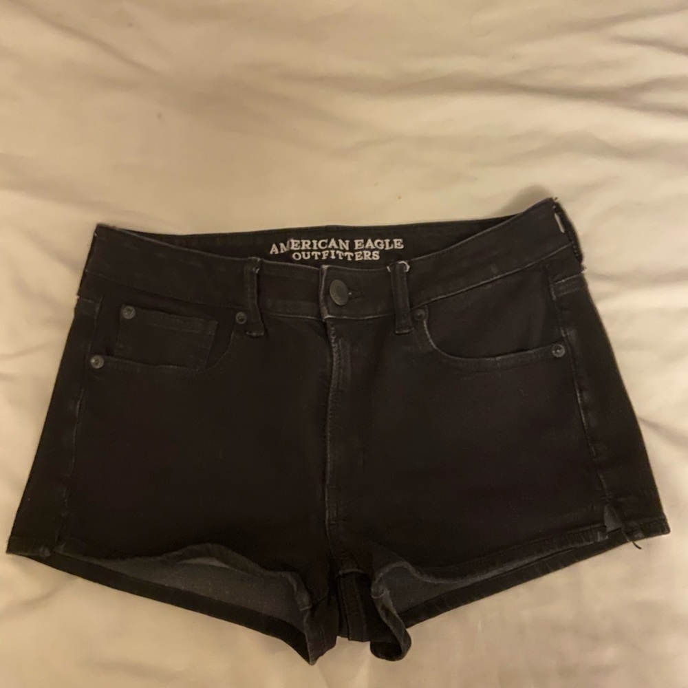 American Eagle Black Jean Shorts